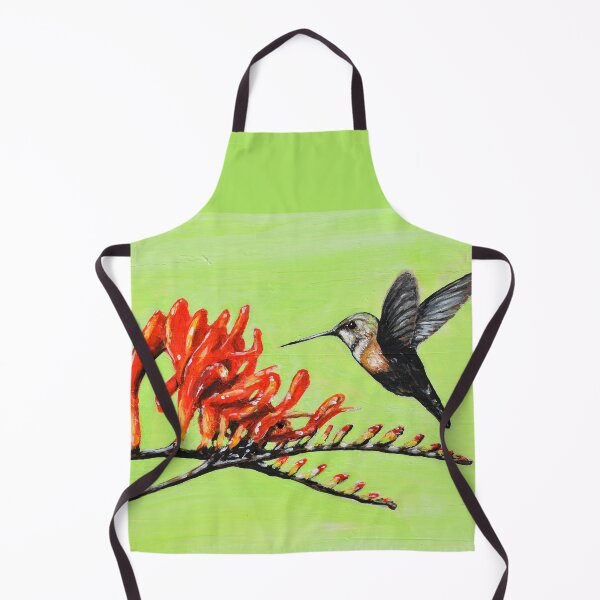 Item preview, Hummingbird and Crocosmia Painting designed and sold by Art by Kirsten Sneath.