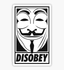 Anonymous Disobey Sticker