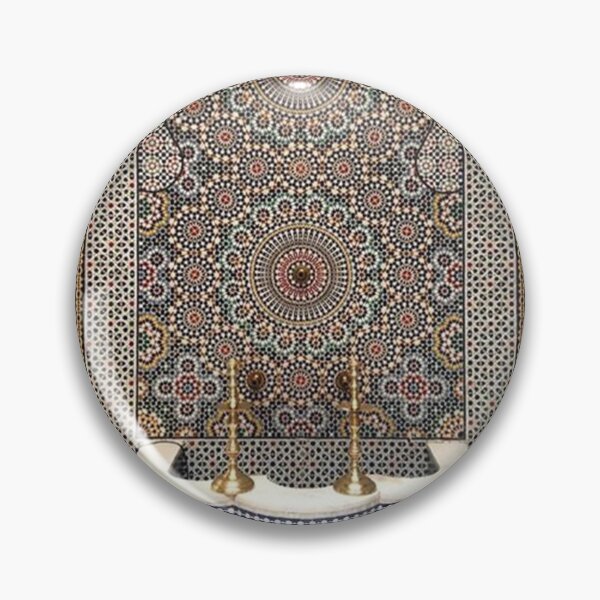 Item preview, zellige moroccan mosaic tilework, traditional moroccan art designed and sold by NoetherSym.