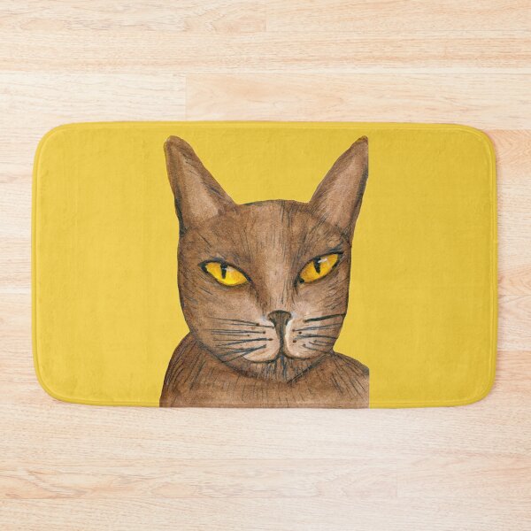 Item preview, brown cat  designed and sold by lenaliluna.