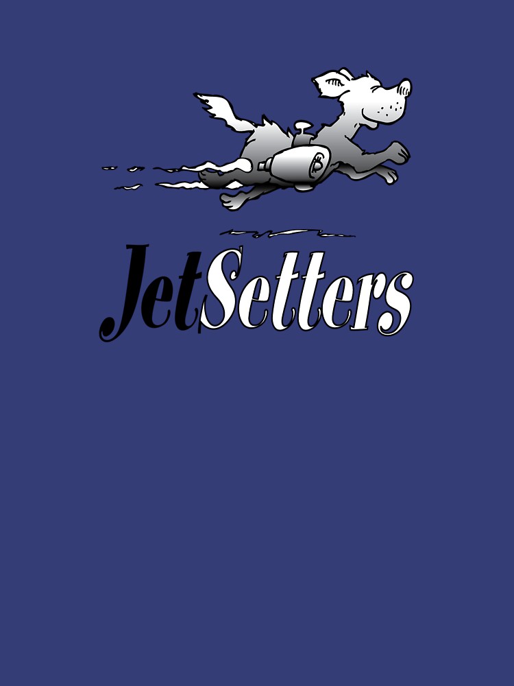 JetSetters rocket dog logo (white) by jetsetters