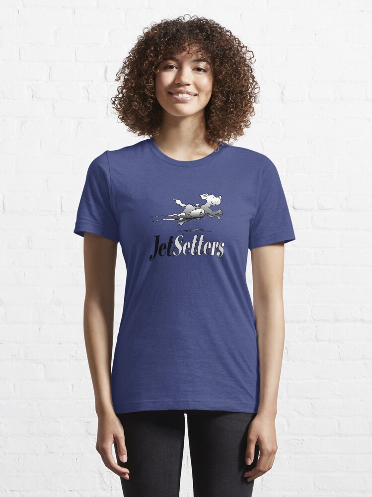Alternate view of JetSetters rocket dog logo (white) Essential T-Shirt