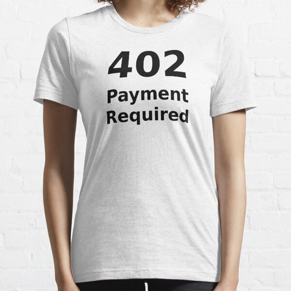 Item preview, 402 Payment Required - Black Text for Web Developers designed and sold by ramiro.