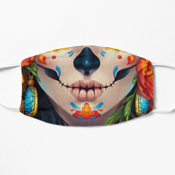 Catrina Face Mask Sugar Skull Flat Mask