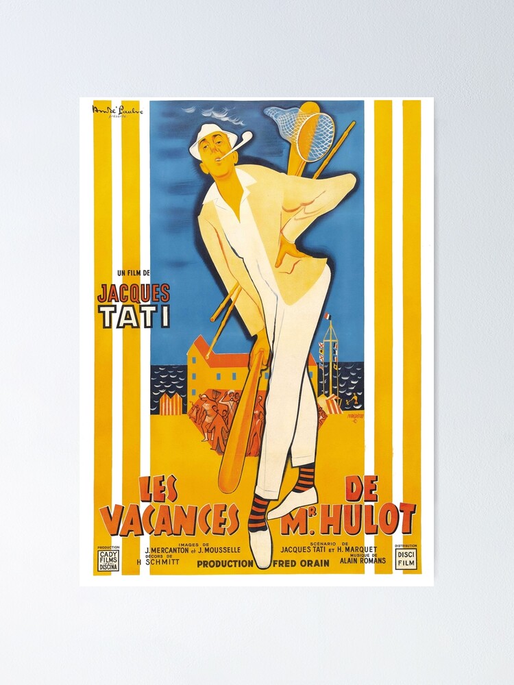 Poster for Sale avec l'œuvre « Vacances de M. Hulot - Les Vacances