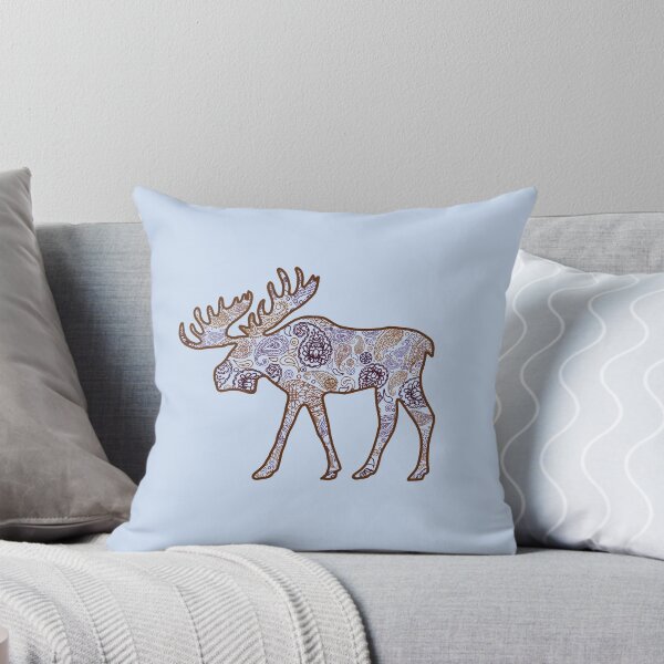 Item preview, Brown Paisley Moose  designed and sold by Emily Boynton.