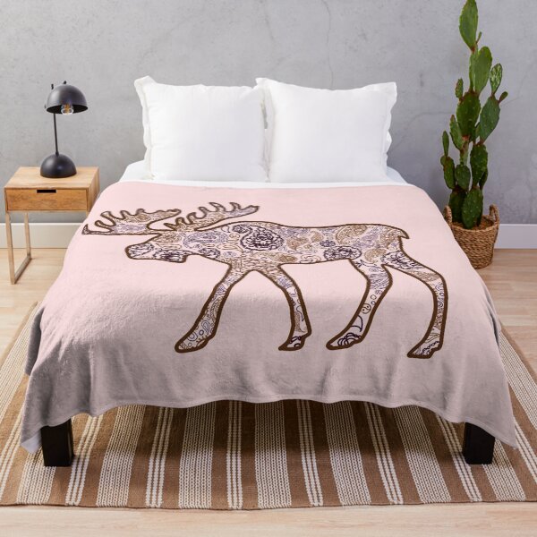 Item preview, Brown Paisley Moose designed and sold by Emily Boynton.