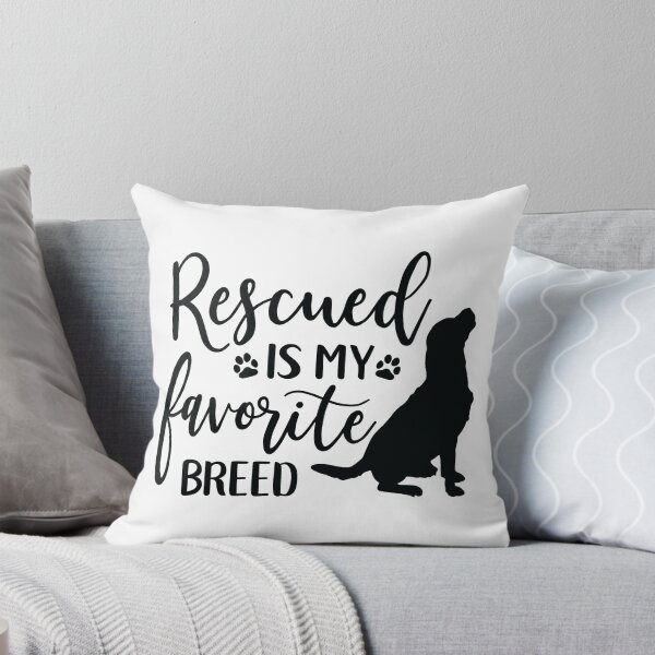 Item preview, Rescued is My Favorite Breed designed and sold by CompassandCrate.