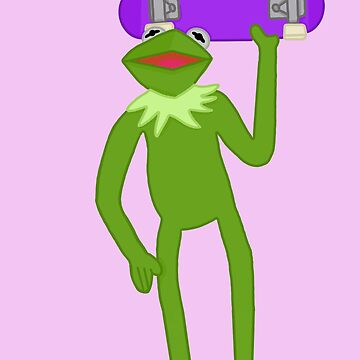Artwork thumbnail, skateboard Kermit by myyeticactus