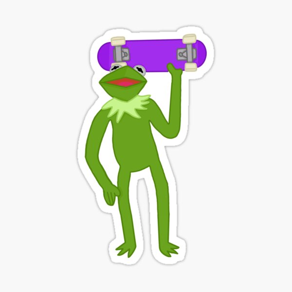 skateboard Kermit Sticker