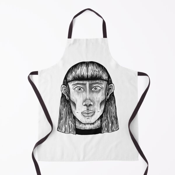 Item preview, Goth Girl - Black and White designed and sold by BlackCrowArt.