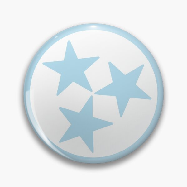 Item preview, White & Light Blue Tri-Star designed and sold by tennessee-carly.