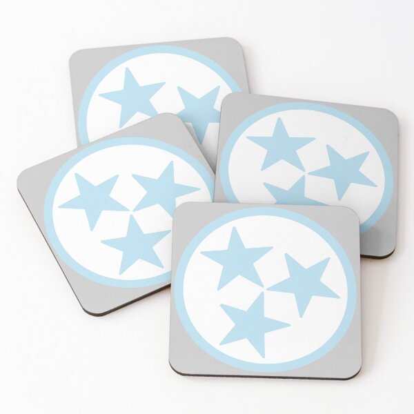 Item preview, White & Light Blue Tri-Star designed and sold by tennessee-carly.