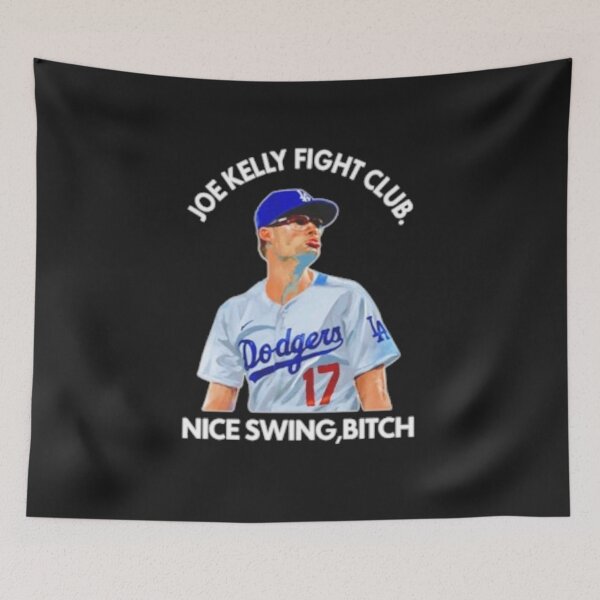 Item preview, Joe K'elly Fight Club Face Mocking Joe Nice Swing T-Shirt, Fashion Funny Baseball t-shirts designed and sold by Trendy Shirts.
