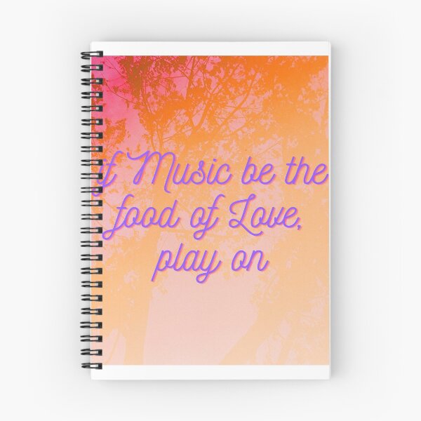 Item preview, 'if music be the food of love, play on' Twelfth Night Quote designed and sold by Celise21.