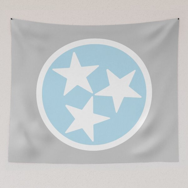 Item preview, Light Blue & White Tri-Star designed and sold by tennessee-carly.