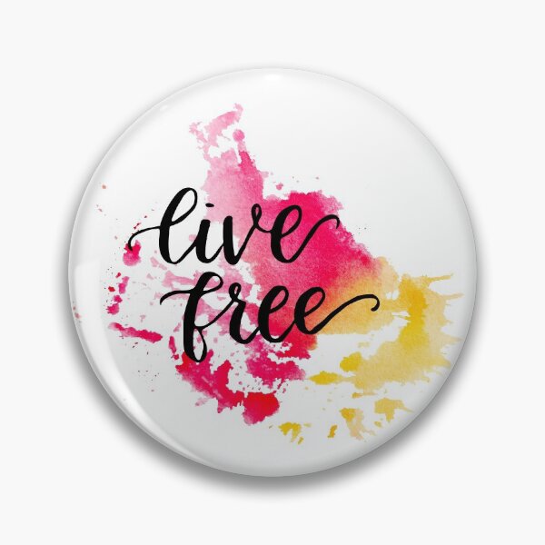Item preview, Live Free Watercolor Splatters designed and sold by CreatedByCarol.