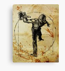 Vitruvian Zombie Unleased Canvas Print