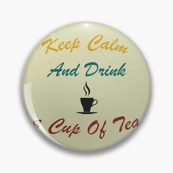 Item preview, keep calm and drink a cup of tea retro vintage designed and sold by WilliamsGFX.