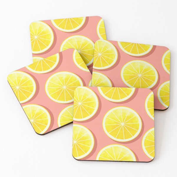 Item preview, Lemon Slices on Pink designed and sold by tanyadraws.