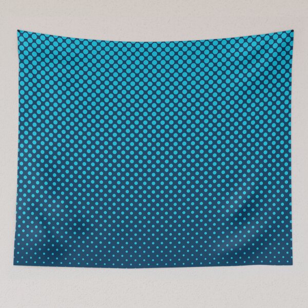 Item preview, Turquoise Dots on Blue  designed and sold by StupidHeadArt.