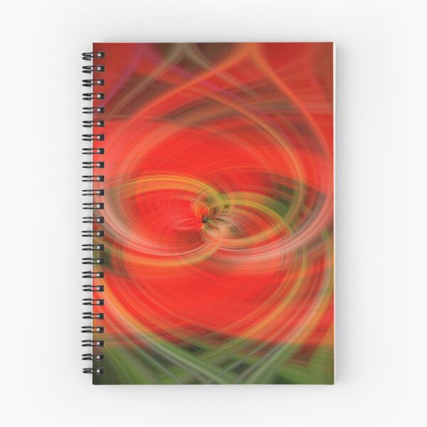 Item preview, Red Hot: Abstract Fractal Flower/Vortex Pattern in Red and Green designed and sold by Josie Elias.