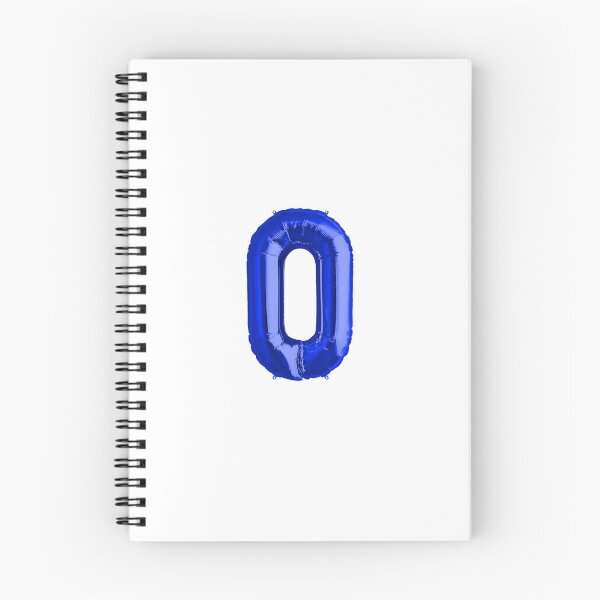 Aperçu de l'œuvre Ballon à hélium en feuille Mylar métallisé bleu royal numéro 0 pour nouveau-nés créée et vendue par Birthdates.