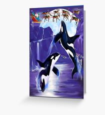 Orca Christmas Greeting Card