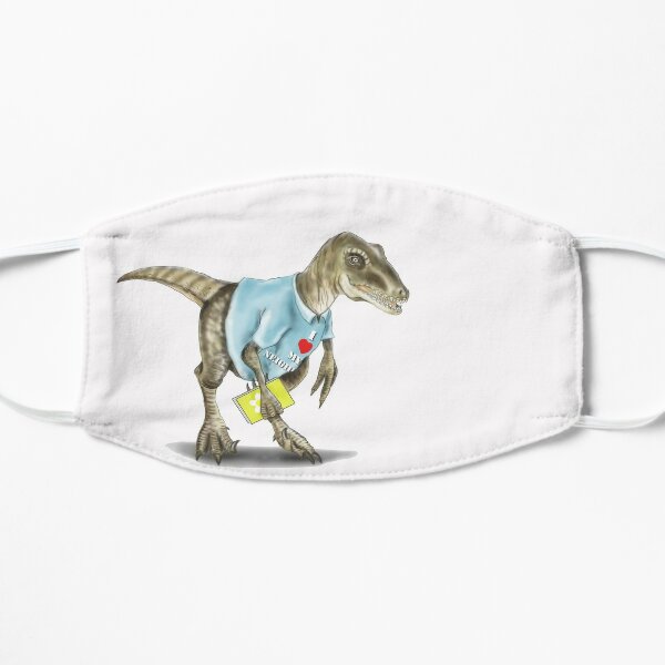 Not A Dinosaur Face Masks Redbubble - roblox horned velociraptor texture