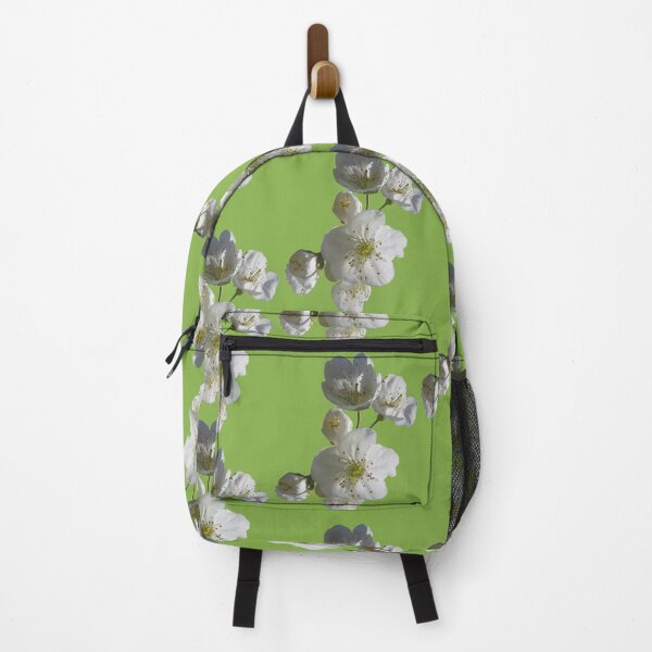 Item preview, cherries in blosssom on greenery designed and sold by AHELENE.