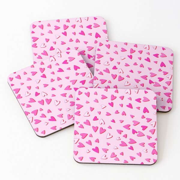 Item preview, Eighties All Pop Hearts Pink Monochrome designed and sold by Octavia Soldani.