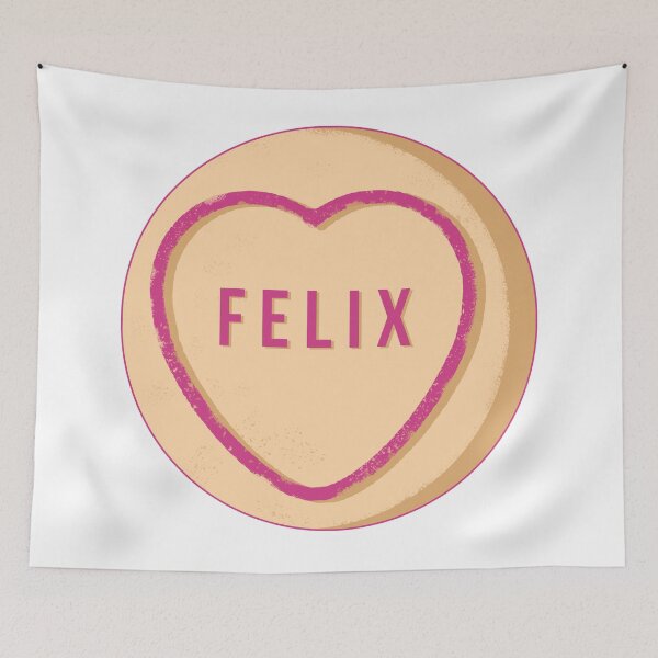 Item preview, STRAY KIDS Felix - LOVE HEARTS Pastel Peach Cute designed and sold by SugarSaint.