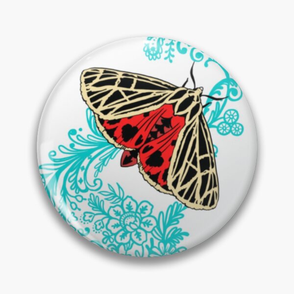 Item preview, Harnessed tiger moth on lace  designed and sold by Birdqueen.
