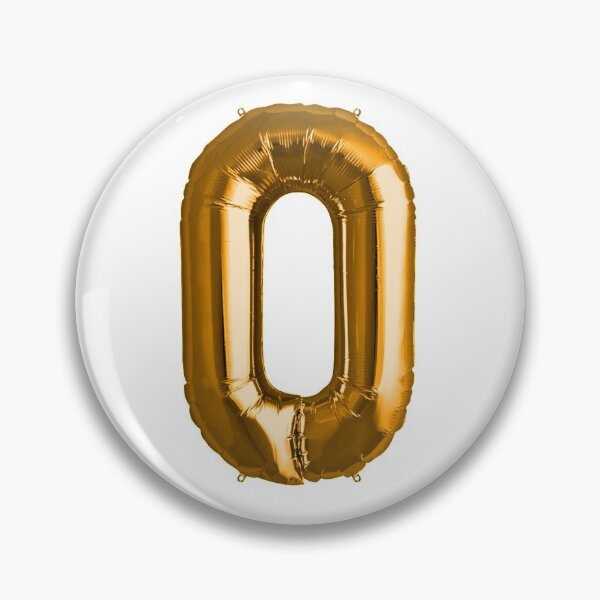 Item preview, Zero Number 0 Metallic Orange Mylar Foil Helium Balloon for Newborns designed and sold by Birthdates.