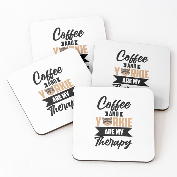 Item preview, Coffee and Yorkie are my Therapy designed and sold by AllyShop.