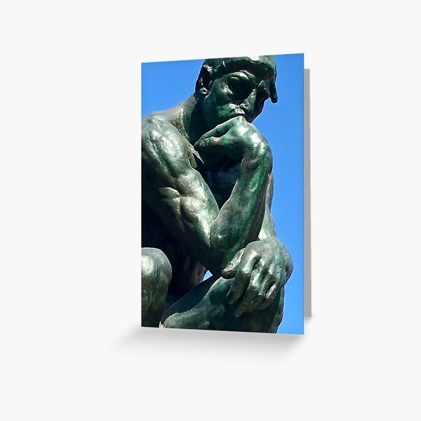 The Thinker - by Rodin  Greeting Card