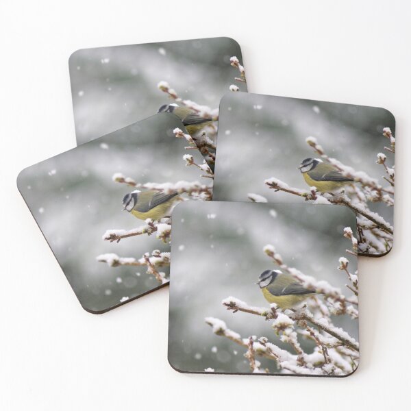 Item preview, Blue Tit in Snow designed and sold by Emma Kimberley.