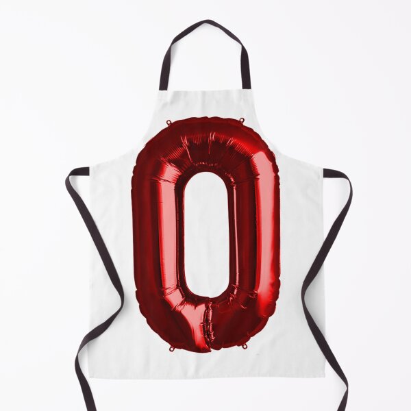 Item preview, Zero Number 0 Metallic Bright Red Mylar Foil Helium Balloon for Newborns designed and sold by Birthdates.