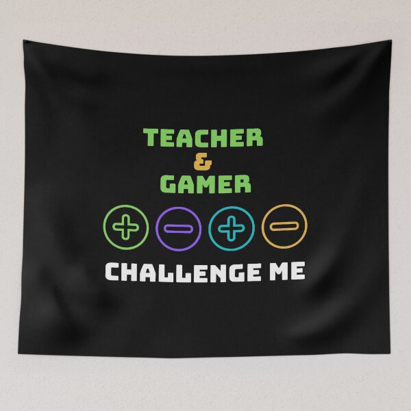 Item preview, teacher and gamer challenge me for math lover and gamers designed and sold by amr badawy.