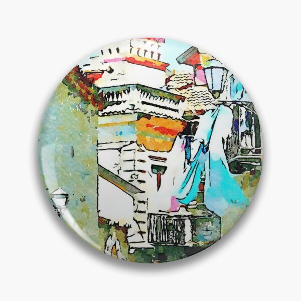 Item preview, Agropoli: glimpse of the alley with clothes hanging designed and sold by Giuseppe Cocco.