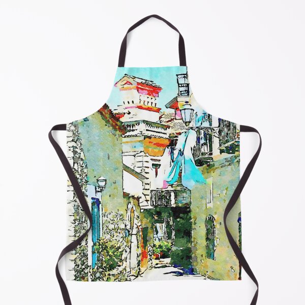 Item preview, Agropoli: glimpse of the alley with clothes hanging designed and sold by Giuseppe Cocco.