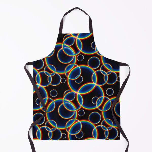 Item preview, Rainbow Circles on Black designed and sold by pattypattern.