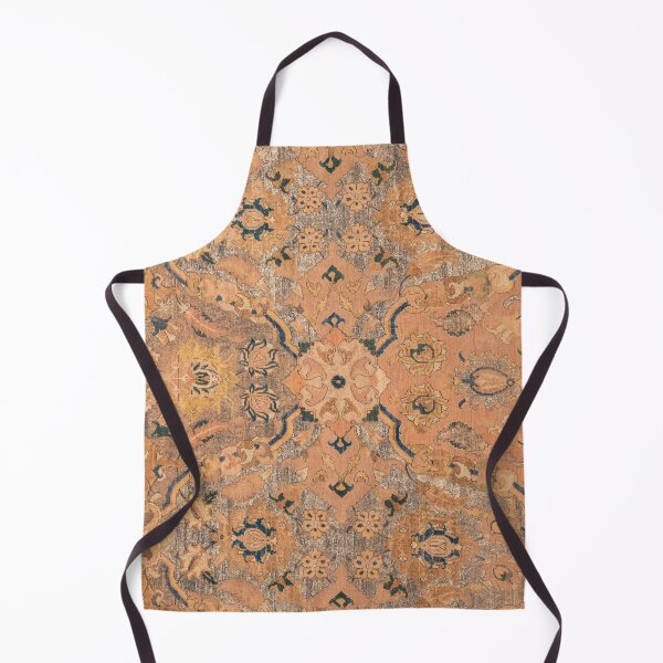 Item preview, Persian Motif IV // 17th Century Ornate Rose Gold Silver Royal Blue Yellow Flowery Accent Rug Pattern designed and sold by vintagepatterns.