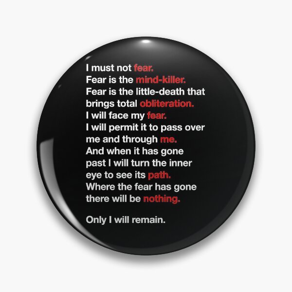 Item preview, DUNE - Litany Against Fear designed and sold by JoelJochim.