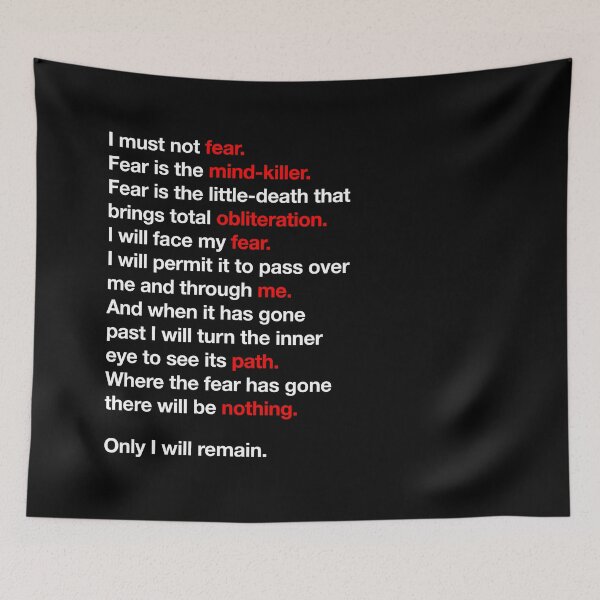 Item preview, DUNE - Litany Against Fear designed and sold by JoelJochim.