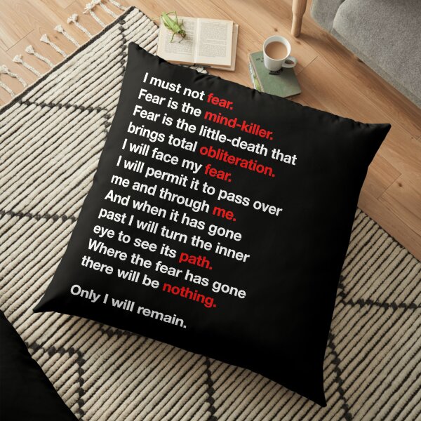 DUNE - Litany Against Fear Floor Pillow