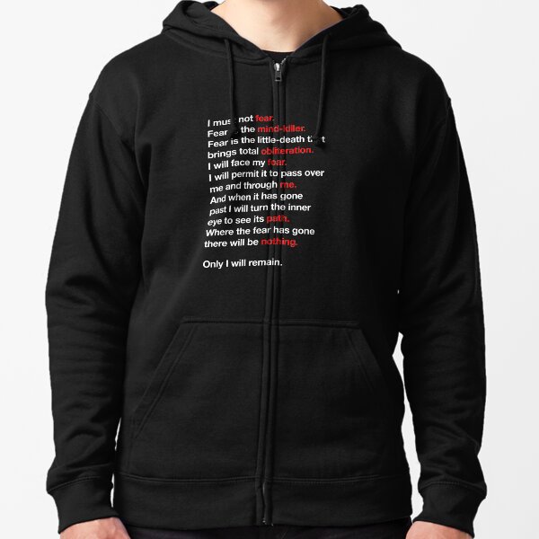 DUNE - Litany Against Fear Zipped Hoodie
