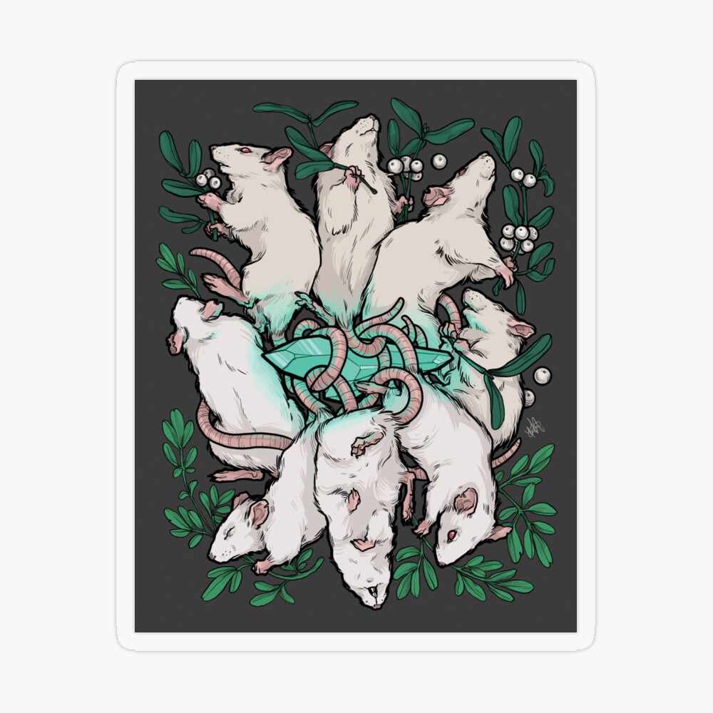 Rat King - 5x7 or 8x10 Print — Keri Newton Illustration