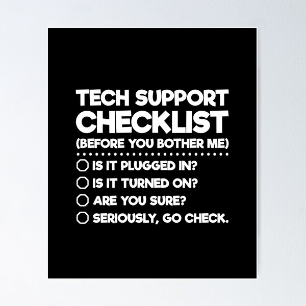 Item preview, Tech Support Checklist  designed and sold by Vanover Designs.