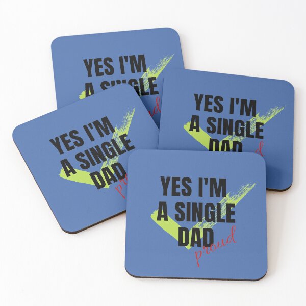 Item preview, YES I'M A SINGLE DAD PROUD  designed and sold by Natthiya Minimal.